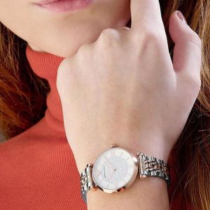 Montre Emporio Armani AR1926 femme – portée au poignet – Maroc
