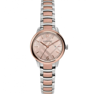 Burberry Ladies Watch Swiss Classic Two Tone