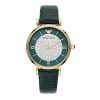 Emporio Armani Women's Two-Hand Green Leather