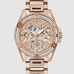 GUESS Ladies Rose Gold Tone Multi-function Watch