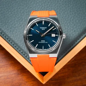 Bracelet Caoutchouc FKM Orange pour Tsst PRX 40mm