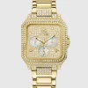 GUESS Ladies Gold Tone Multi-function Watch
