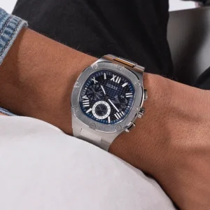 GUESS Mens Gunmetal Multi-function Watch