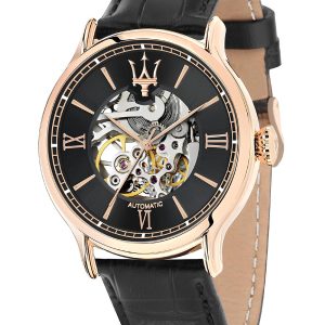 Maserati Auto Mechanical Black Dial Men’s Watch