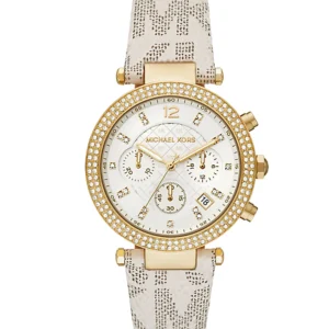 Montre Michael Kors Parker MK6916 femme – vue de face, cadran doré – Maroc