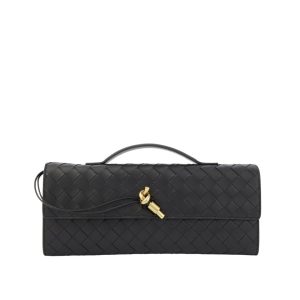 Pochette en cuir Bottega Veneta - Noir, Cuir