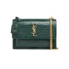 Saint Laurent-cuir moyen format vert