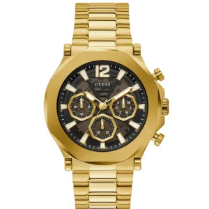GUESS Mens Gold Tone Multi-function Watch,GW0539G2