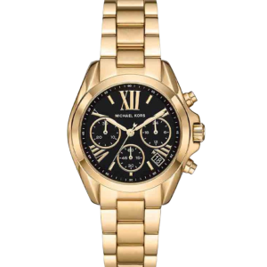 Michael Kors Bradshaw Cadran Noir, Bracelet Acier Doré - MK6959