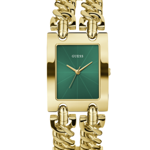Montre femme Guess Heavy Metal ton or analogique