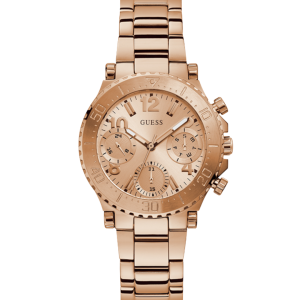Montre Guess Cosmic Chronographe cier rose doré - GW0465L2