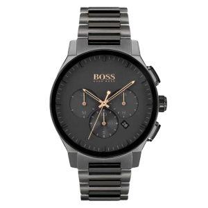 Montre chronographe pour homme Hugo Boss – Quartz, acier inoxydable, cadran noir