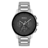 Montre Hugo Boss Peak avec cadran noir et bracelet en acier argenté
