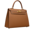HERMES KELLY SELLIER 25 GOLD EPSOM
