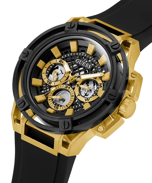GW0423G2_E_a8ac1a05-1760-4658-aaac-ec7cafaad8ea Montre Multifonction GUESS Pour Homme En Ton Doré et Noir