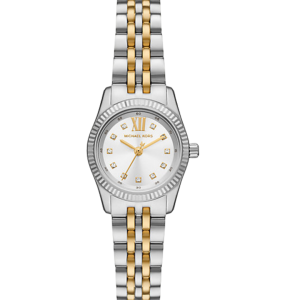 Michael Kors Montre Petite Lexington bicolore à pierres pavées