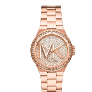 Montre Michael Kors Lennox MK7230 femme – vue de face, cadran or rose – Maroc