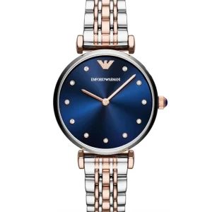 Montre Emporio Armani Gianni T-Bar AR11092 femme – vue de face, cadran – Maroc