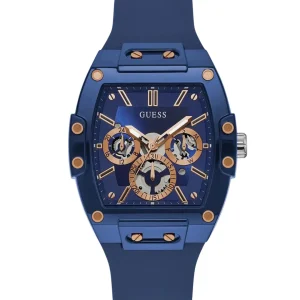 Montre Guess GW0203G7 homme – vue de face, cadran bleu – Maroc