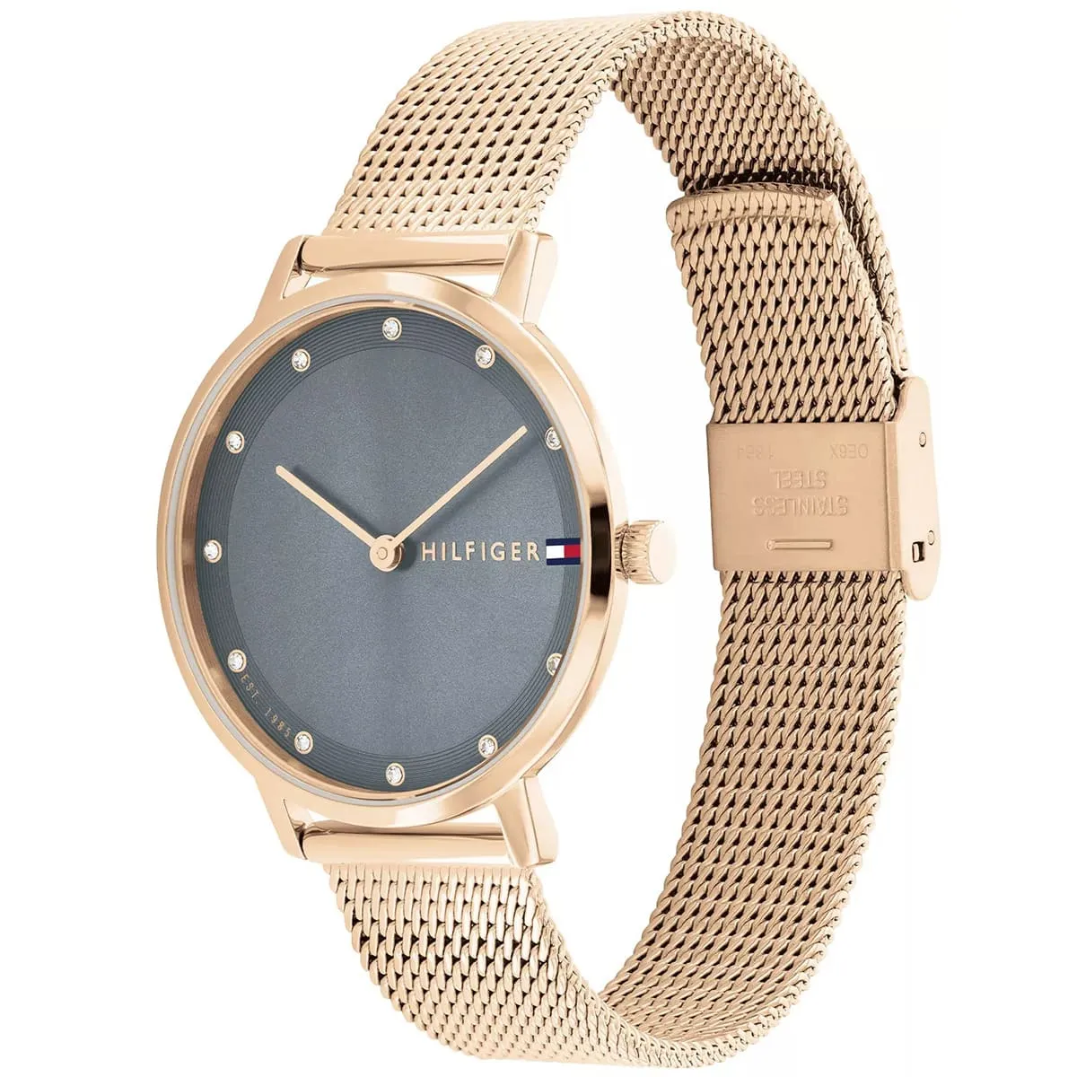 1782669-tommy-hilfiger-watch-women-blue-dial-mesh-metal-stainless-steel-rose-gold-strap-quartz-battery-analog-three-hand-pippa_2 Tommy Hilfiger Pippa 1782669 Femme – Montre Bleu
