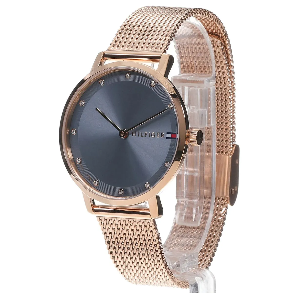 1782669-tommy-hilfiger-watch-women-blue-dial-mesh-metal-stainless-steel-rose-gold-strap-quartz-battery-analog-three-hand-pippa_4 Tommy Hilfiger Pippa 1782669 Femme – Montre Bleu