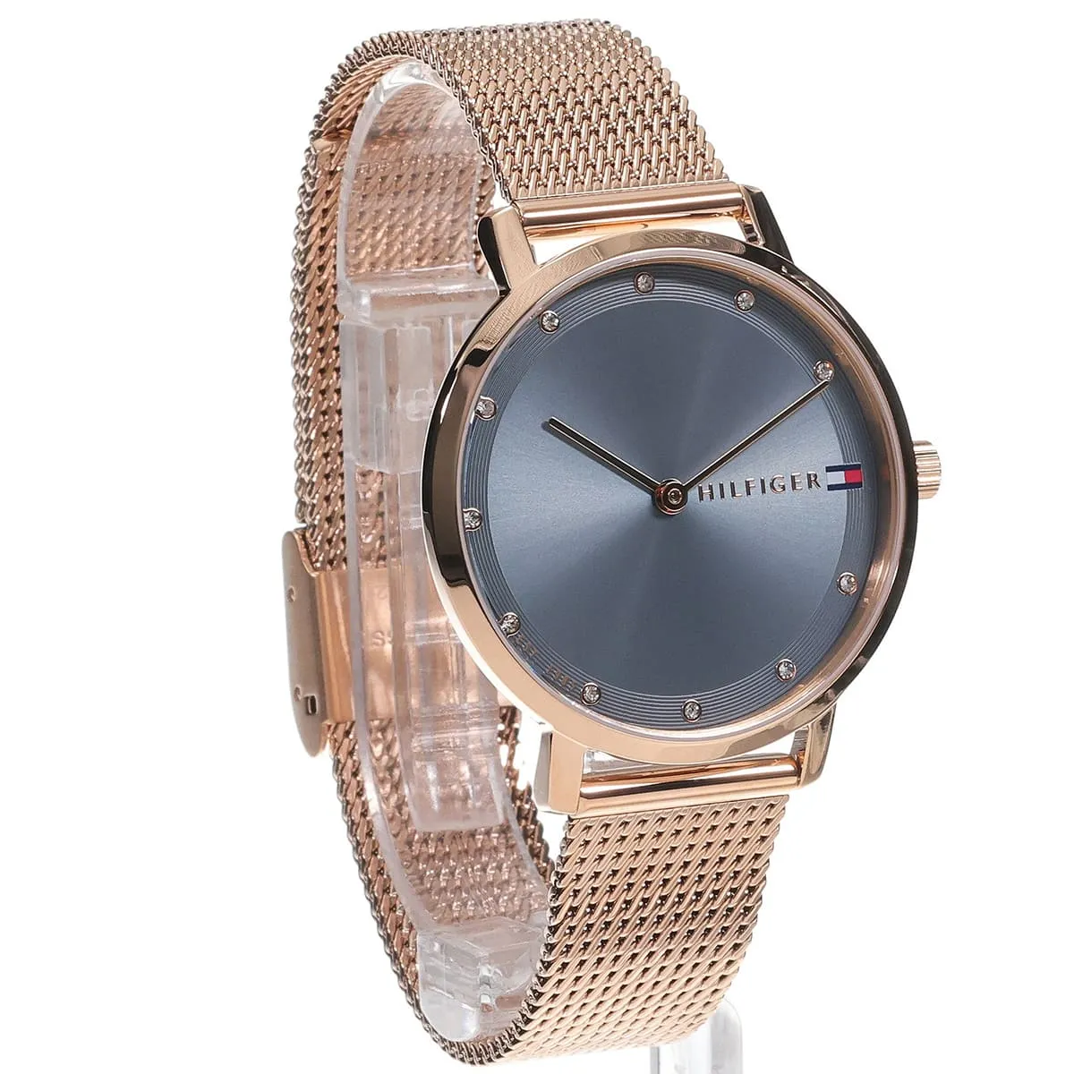 1782669-tommy-hilfiger-watch-women-blue-dial-mesh-metal-stainless-steel-rose-gold-strap-quartz-battery-analog-three-hand-pippa_5 Tommy Hilfiger Pippa 1782669 Femme – Montre Bleu
