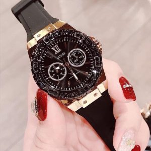 Guess Montre Femme Noir & Or W1053L7