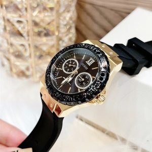 Guess Montre Femme Noir & Or W1053L7