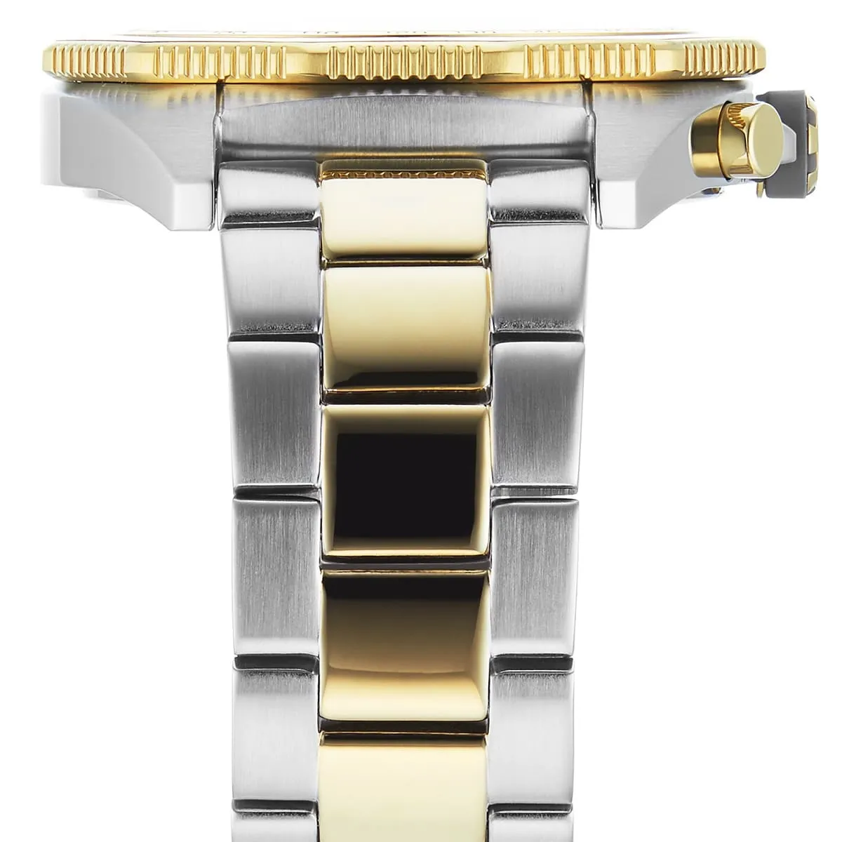 1513974-hugo-boss-watch-chronograph-5bar-165ft-men-gray-dial-metal-stainless-silver-gold-strap-quartz-battery-analog-energy_7 Montre Hugo Boss Homme 1513974 – Élégance Bicolore