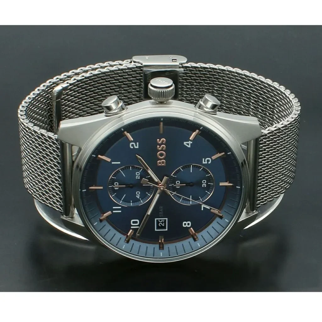 1514149-hugo-boss-watch-5bar-men-mesh-blue-dial-stainless-steel-metal-silver-strap-quartz-battery-analog-chronograph-skytraveller_10-1024x1024 Montre Hugo Boss Skytraveller Chronographe 1514149