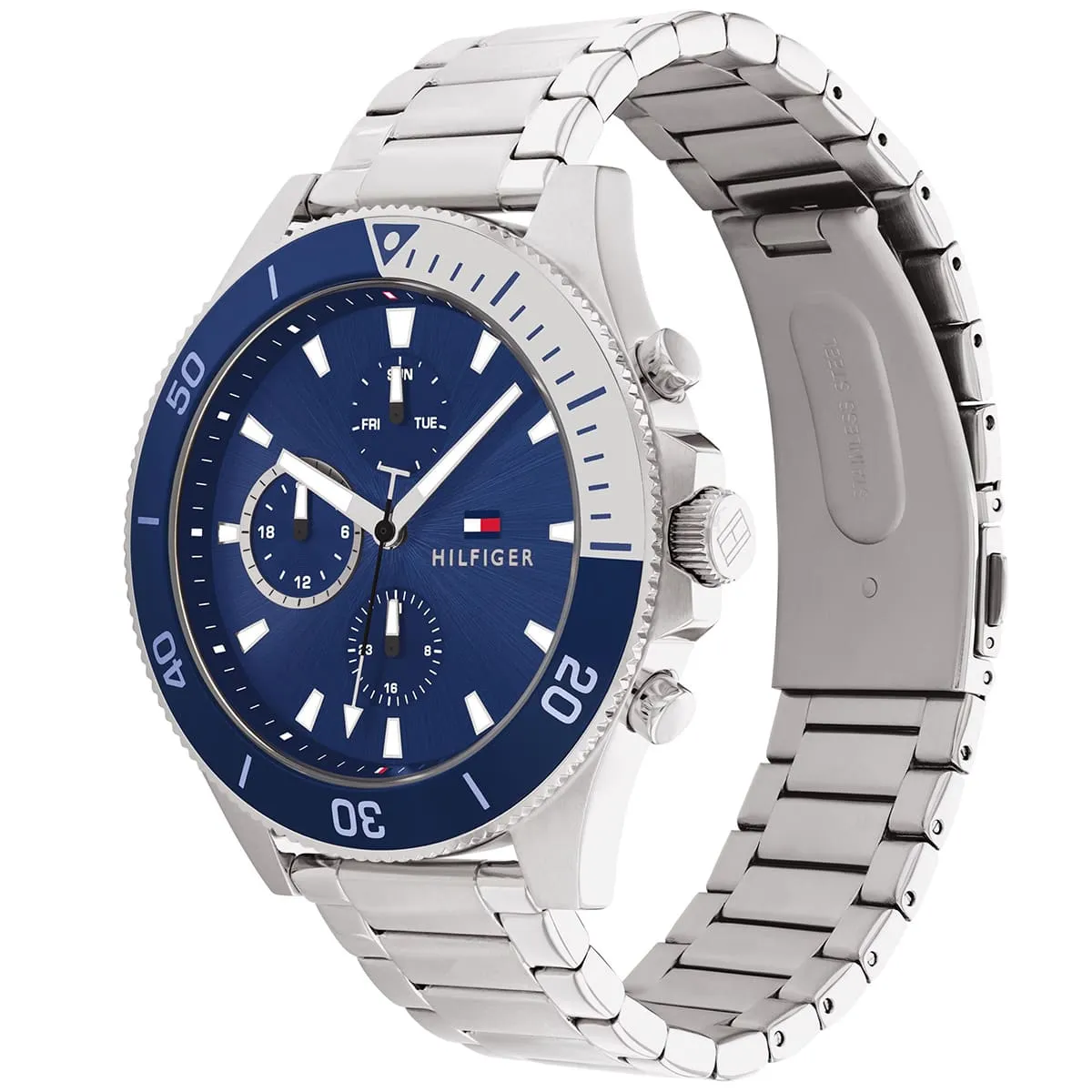 1791917-tommy-hilfiger-watch-men-blue-dial-metal-stainless-steel-silver-strap-quartz-battery-analog-larson_2 Montre Tommy Hilfiger Homme 1791917 – Style Bleu