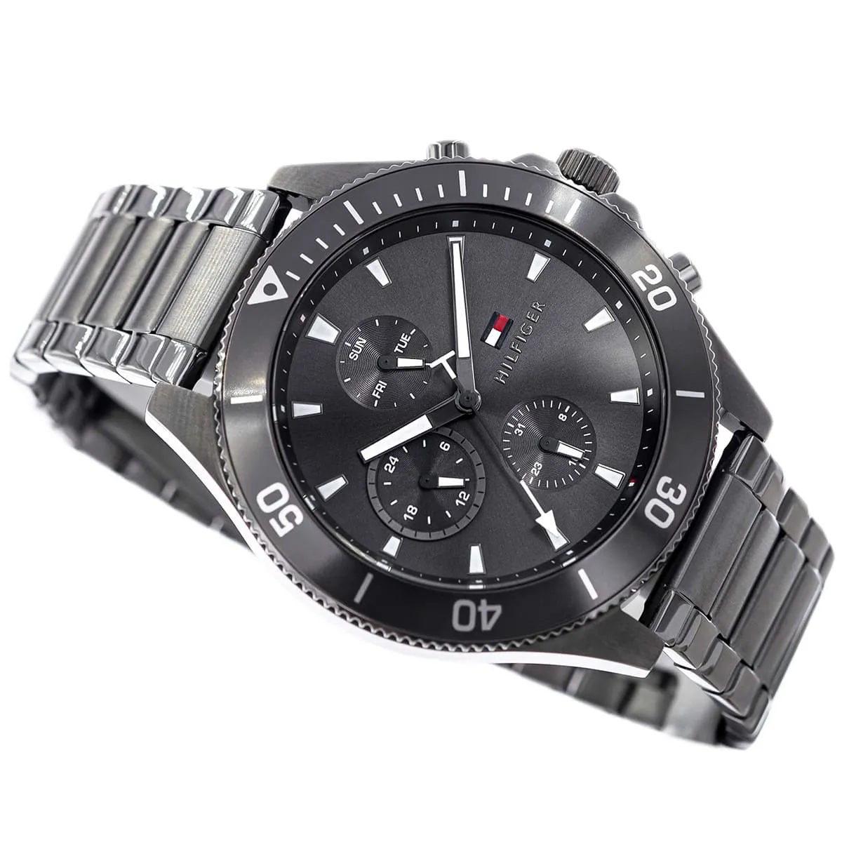 1791918-tommy-hilfiger-watch-men-gray-dial-metal-stainless-steel-strap-quartz-battery-analog-larson_5 Montre Homme Tommy Hilfiger Larson 1791918