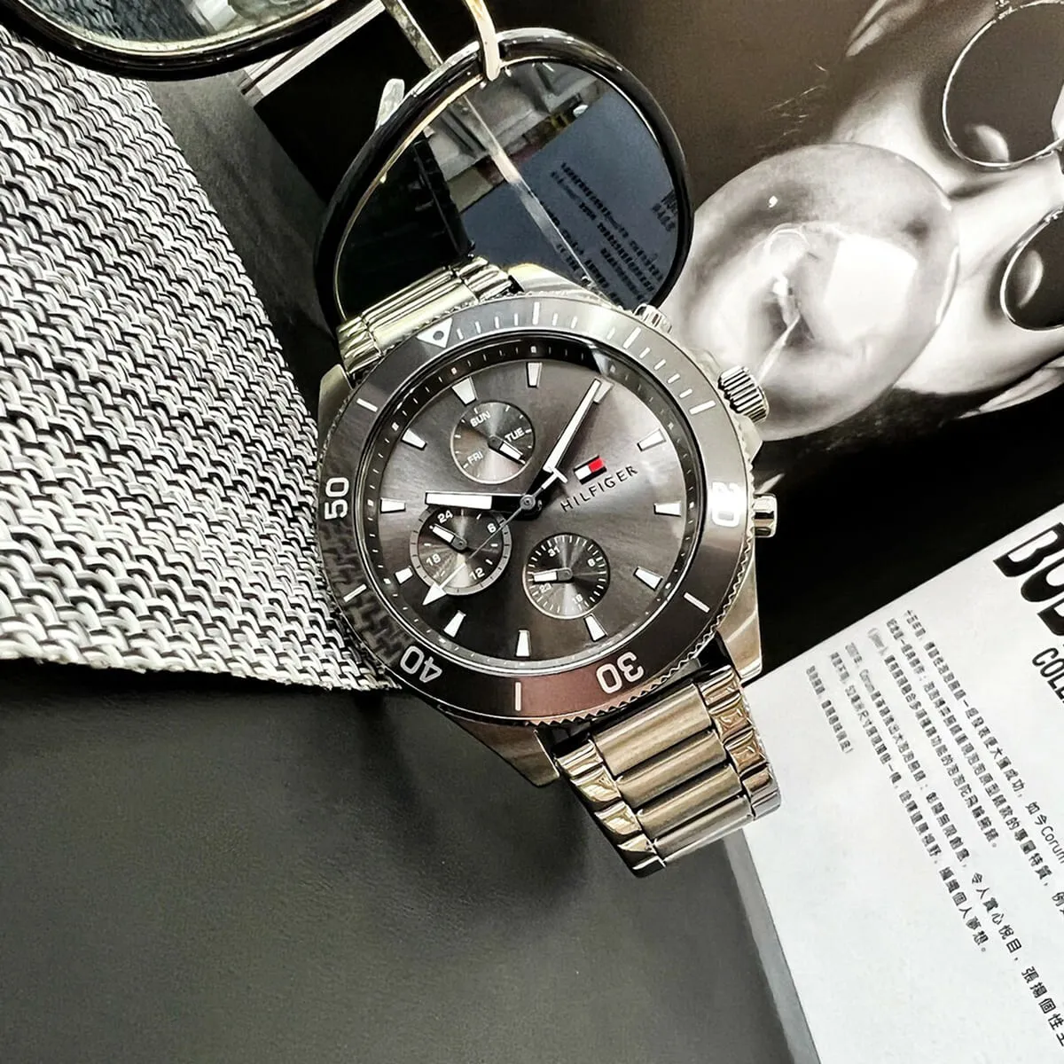 1791918-tommy-hilfiger-watch-men-gray-dial-metal-stainless-steel-strap-quartz-battery-analog-larson_7 Montre Homme Tommy Hilfiger Larson 1791918