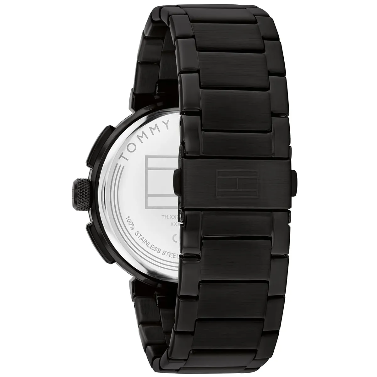 1792119-tommy-hilfiger-watch-men-black-dial-metal-stainless-steel-strap-quartz-analog-lorenzo_3 Montre Tommy Hilfiger Homme 1792119 – Élégance Noire