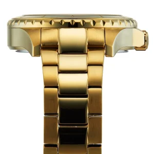 1502445 hugo boss watch women silver dial metal stainless gold strap quartz battery analog three hand premiere 6