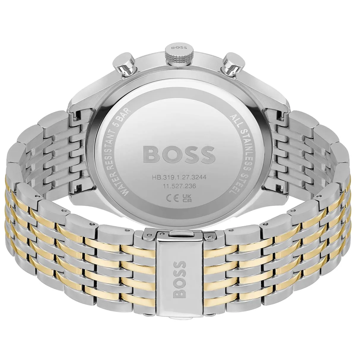 1514053 hugo boss watch men silver dial metal stainless gold strap quartz battery analog chronograph gregor 3 1514053 hugo boss watch men silver dial metal stainless gold strap quartz battery analog chronograph gregor 3
