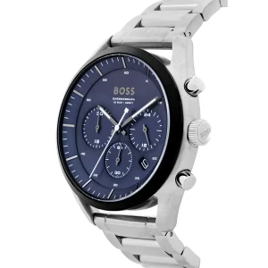 1514093 hugo boss watch men blue dial metal stainless silver strap quartz battery analog chronograph top 3