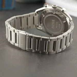 1514093 hugo boss watch men blue dial metal stainless silver strap quartz battery analog chronograph top 7