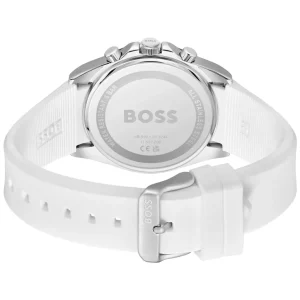 1514238 hugo boss watch men blue dial rubber white strap quartz battery analog chronograph strike 3 1024x1024