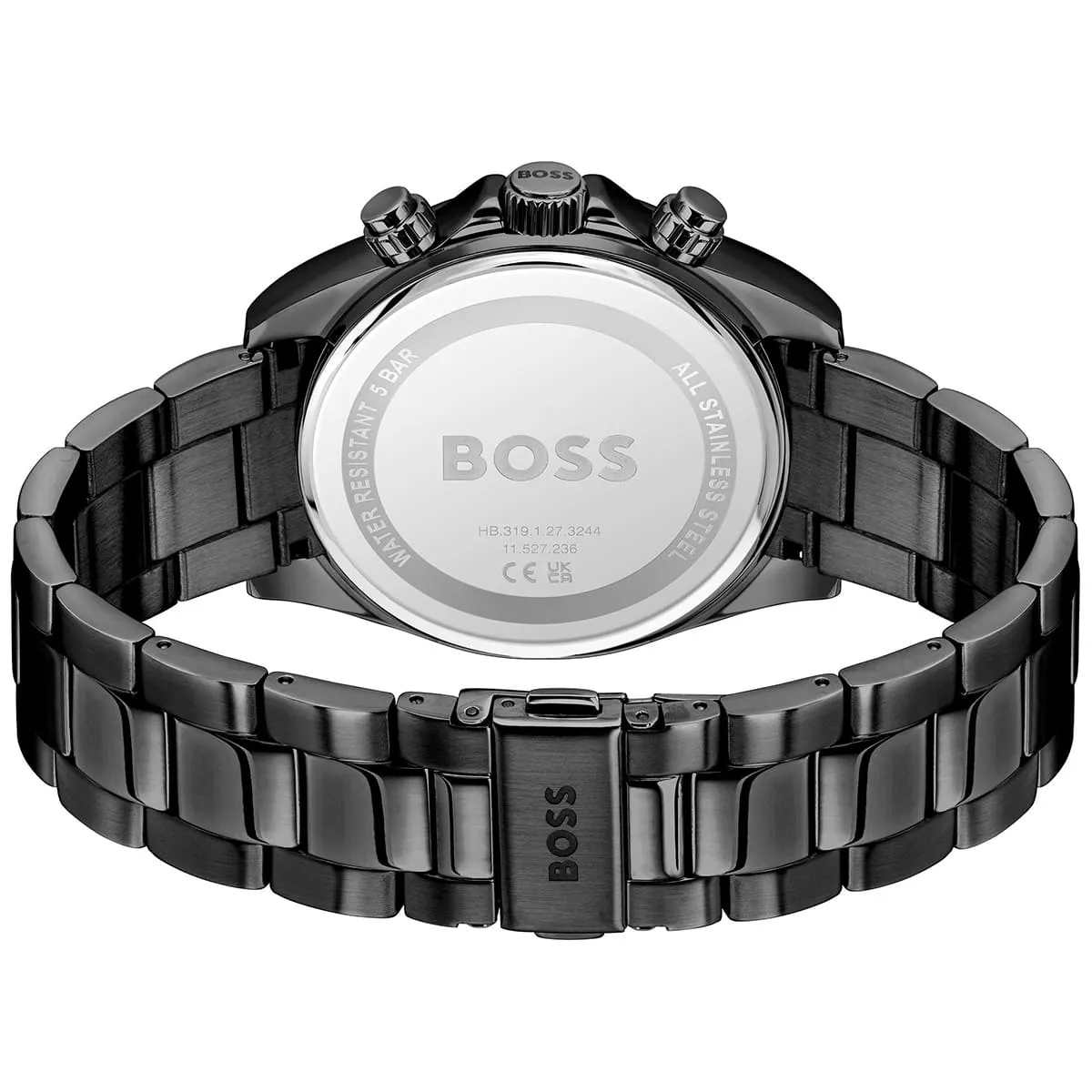 1514271 hugo boss watch men black dial stainless steel metal strap quartz battery analog chronograph hero 3 1514271 hugo boss watch men black dial stainless steel metal strap quartz battery analog chronograph hero 3