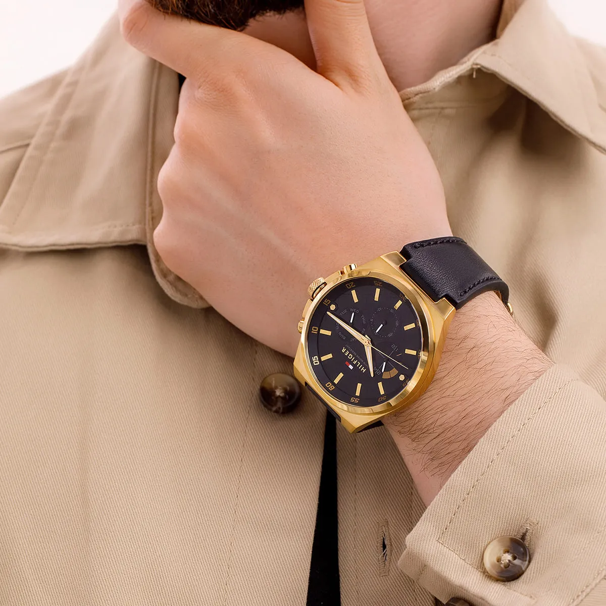 1792086 tommy hilfiger watch men black dial leather strap quartz battery analog dexter 6 1792086 tommy hilfiger watch men black dial leather strap quartz battery analog dexter 6