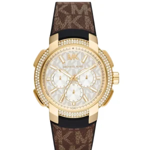 Montre Michael Kors Sydney MK6948 femme – vue de face, cadran doré – Maroc
