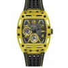 Montre Guess Phoenix GW0499G2 unisexe – vue de face, cadran noir – Maroc