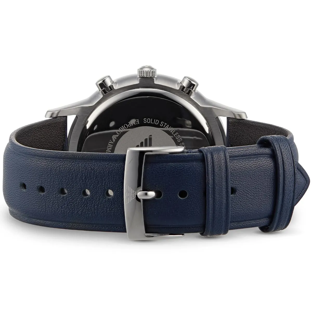 ar11216 emporio armani watch men blue dial leather strap quartz battery analog chronograph renato 11 ar11216 emporio armani watch men blue dial leather strap quartz battery analog chronograph renato 11