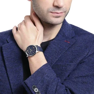 ar11216 emporio armani watch men blue dial leather strap quartz battery analog chronograph renato 12