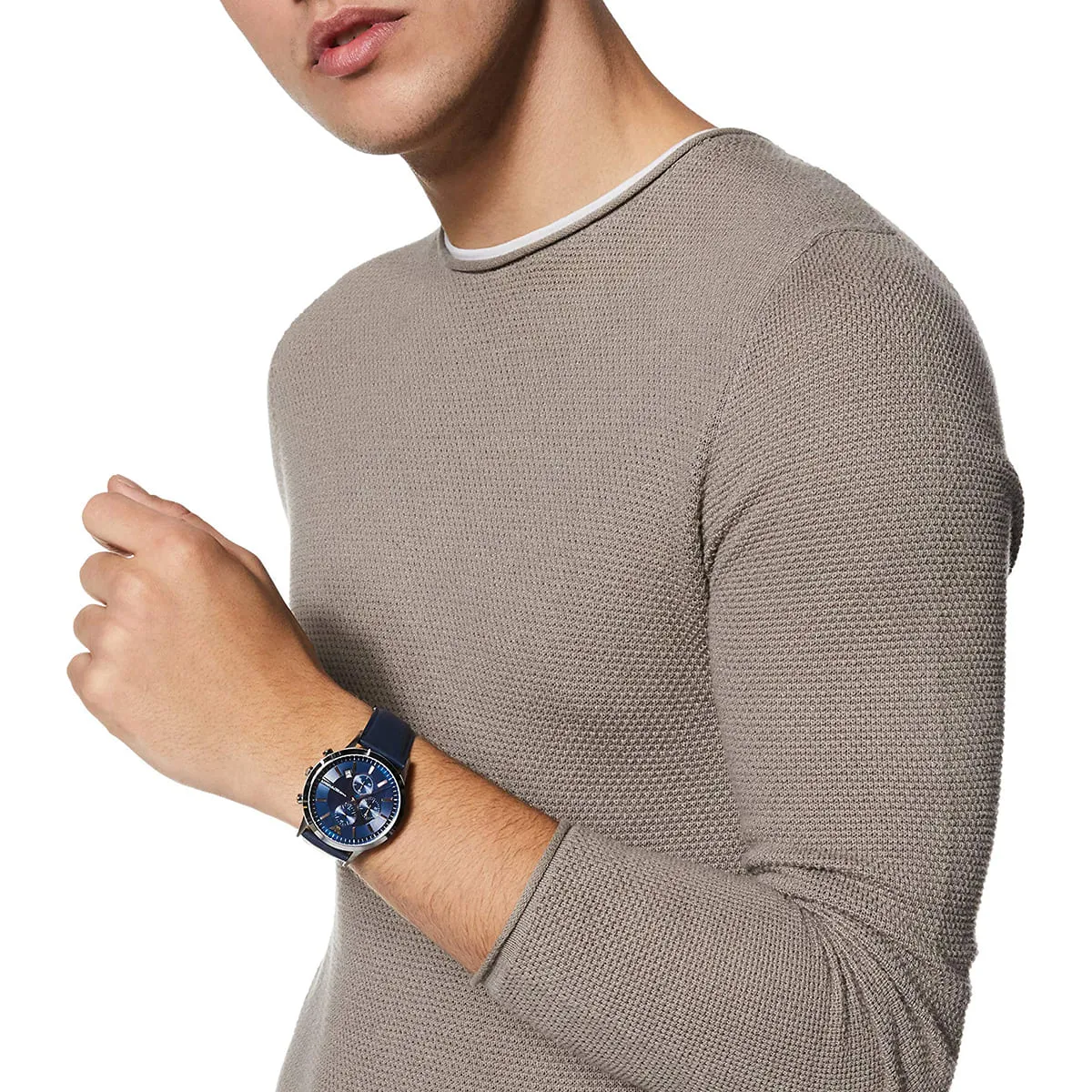 ar11216 emporio armani watch men blue dial leather strap quartz battery analog chronograph renato 14 ar11216 emporio armani watch men blue dial leather strap quartz battery analog chronograph renato 14