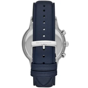 ar11216 emporio armani watch men blue dial leather strap quartz battery analog chronograph renato 3