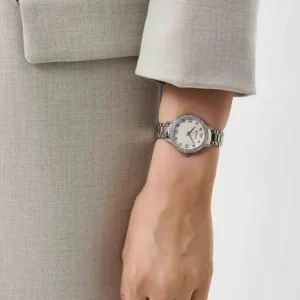 ar11484 emporio armani watch women crystals mother of pearl white dial stainless steel metal silver strap quartz battery analog cleo 19 768x768