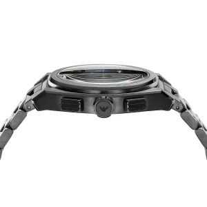 ar11561 emporio armani watch men blue dial gunstainless steel metal stainless steel metal black strap quartz battery analog chronograph federico 5
