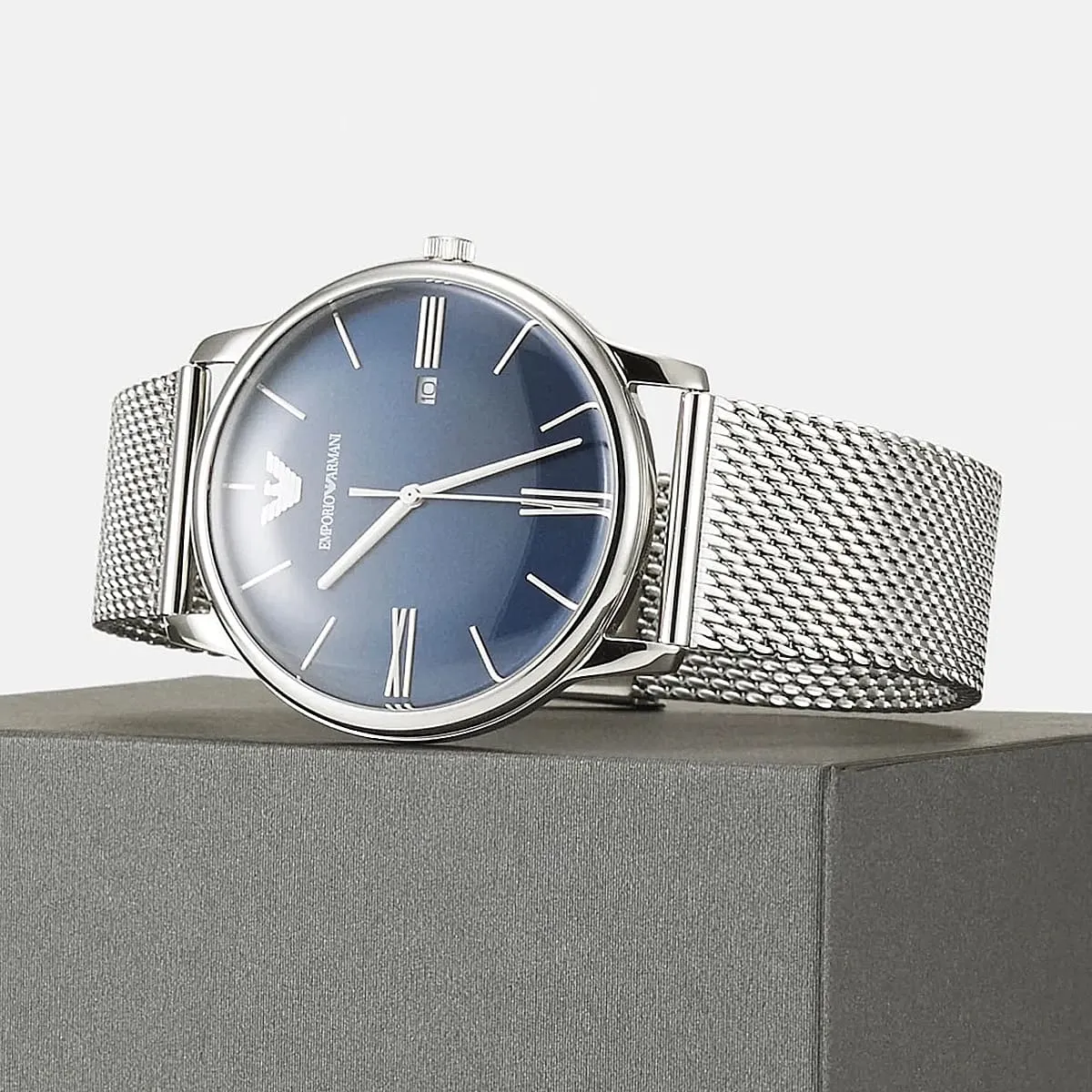 ar11571 emporio armani watch men blue dial stainless steel metal silver strap quartz battery analog 8 ar11571 emporio armani watch men blue dial stainless steel metal silver strap quartz battery analog 8